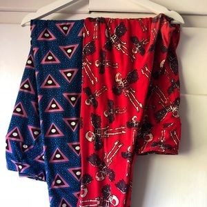 Two pairs of LuLaRoe leggings in size TC